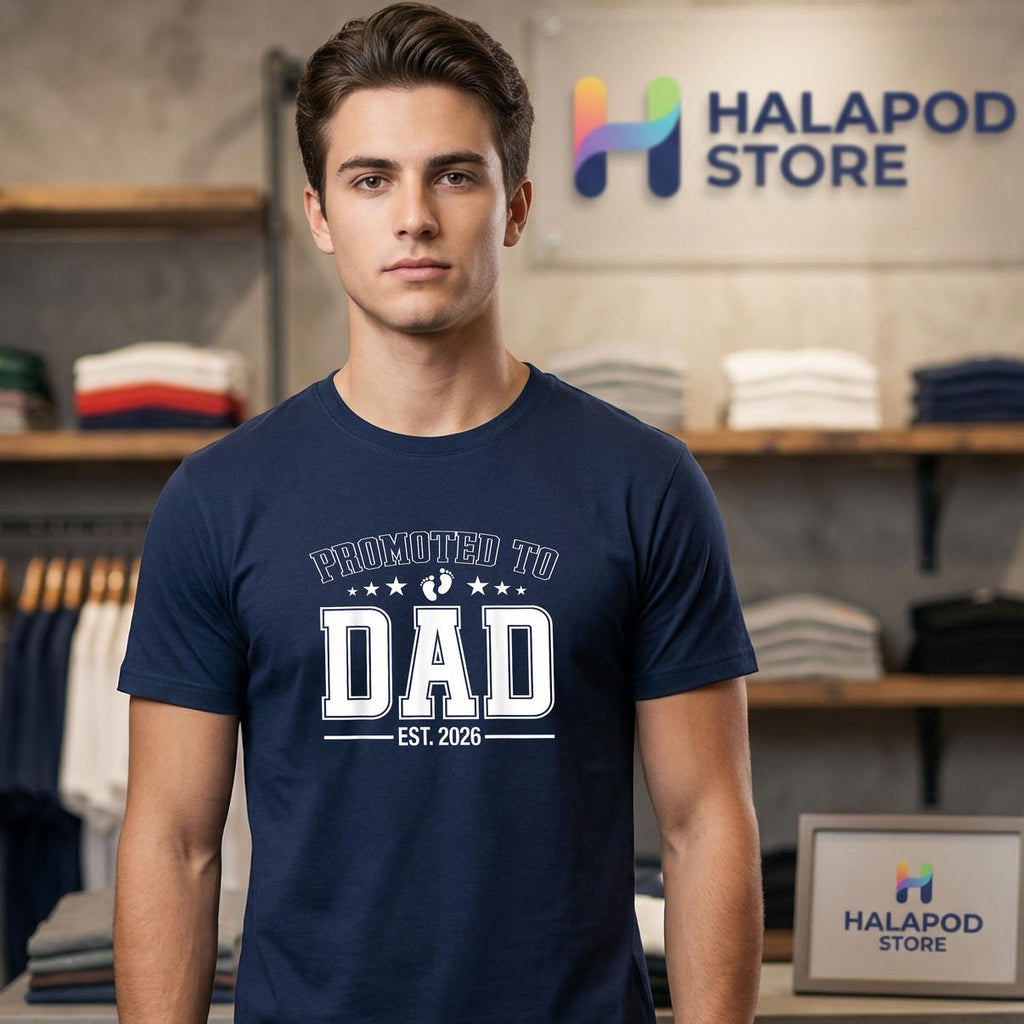 Soon To Be Daddy Promoted To Dad Shirt 2026 Est Fathers Day Family Fan Gear