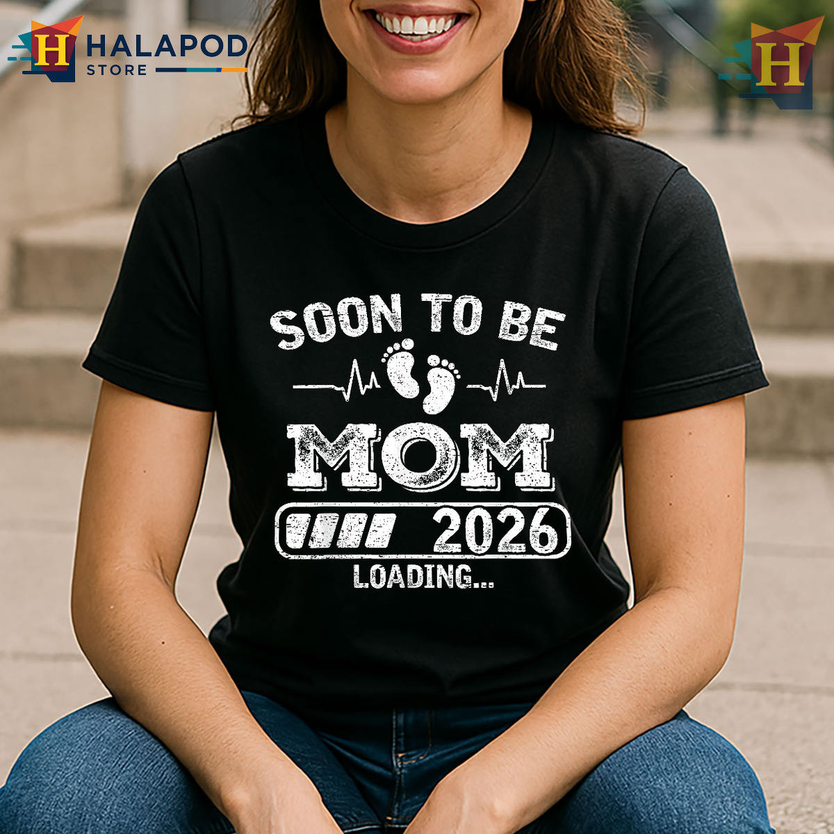 Soon To Be Mom 2026 Loading Mom To Be T Shirts Pregnancy