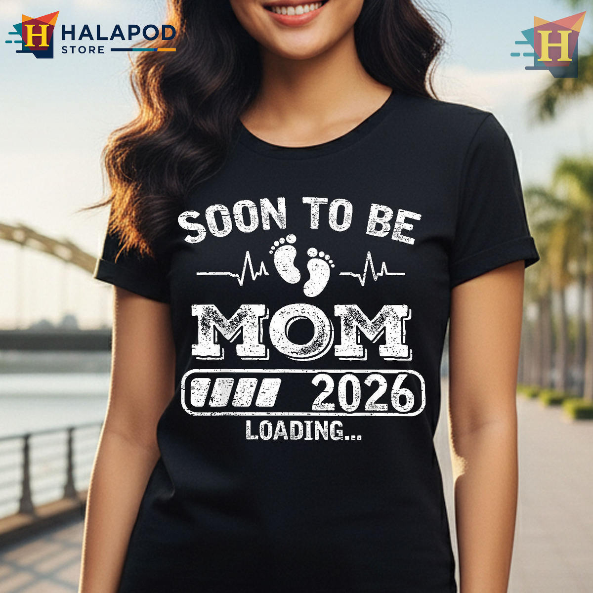 Soon To Be Mom 2026 Loading Mom To Be T Shirts Pregnancy