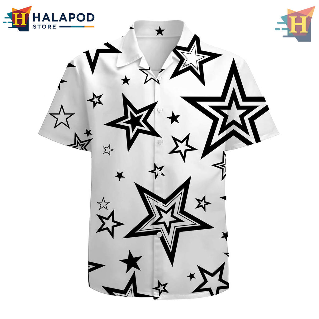 Star Funny Graphic Hawaiian Shirt 2026 Tropical Holiday Beach Mens Fan Apparel
