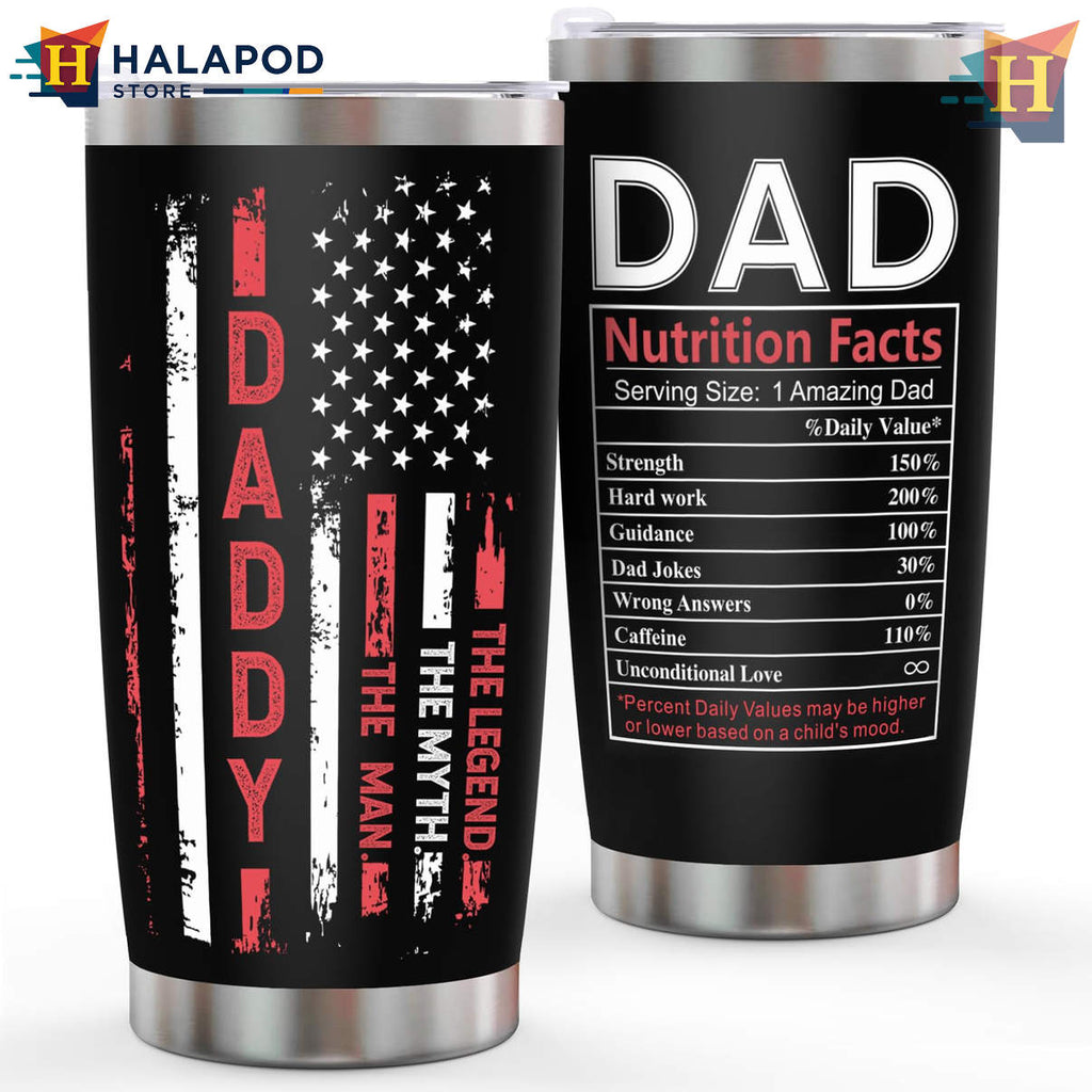 Stepdad Black Fathers Day Tumbler 2026 Birthday Gift For Men Outdoor Work
