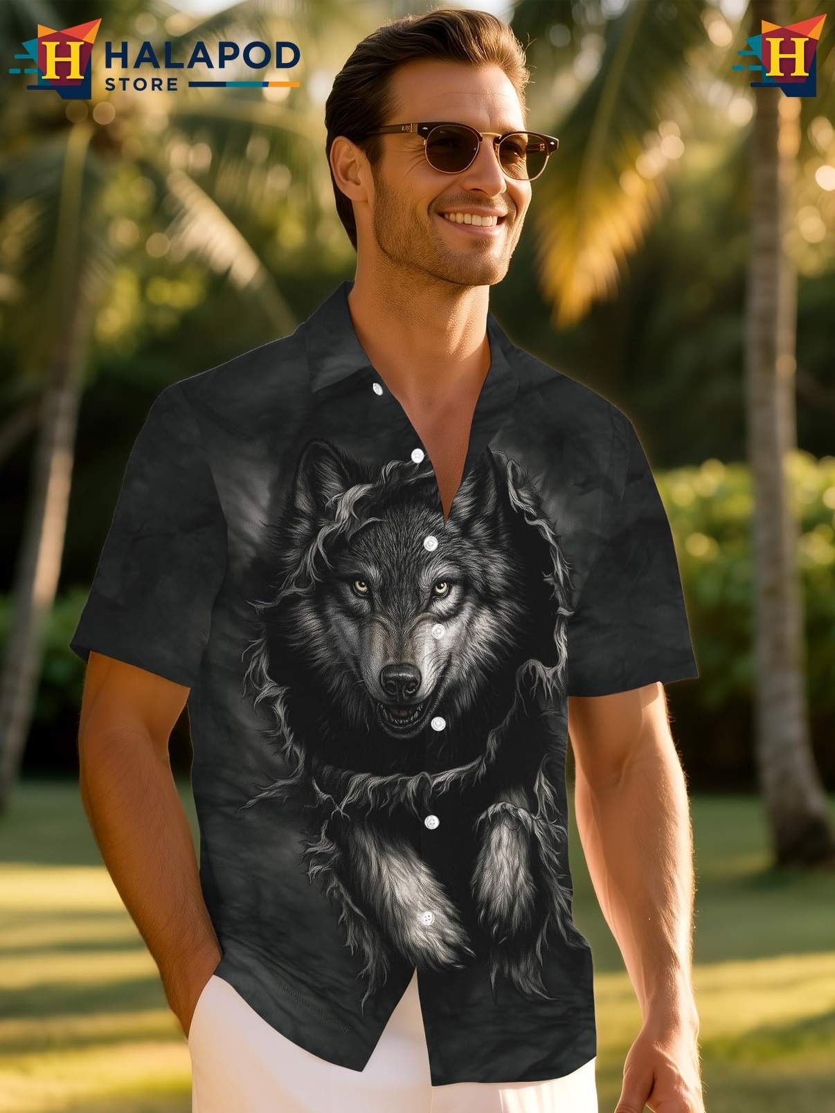 Summer Holiday Tropical Shirt Mens Funny Novelty Crazy Graphic Beach Clothing