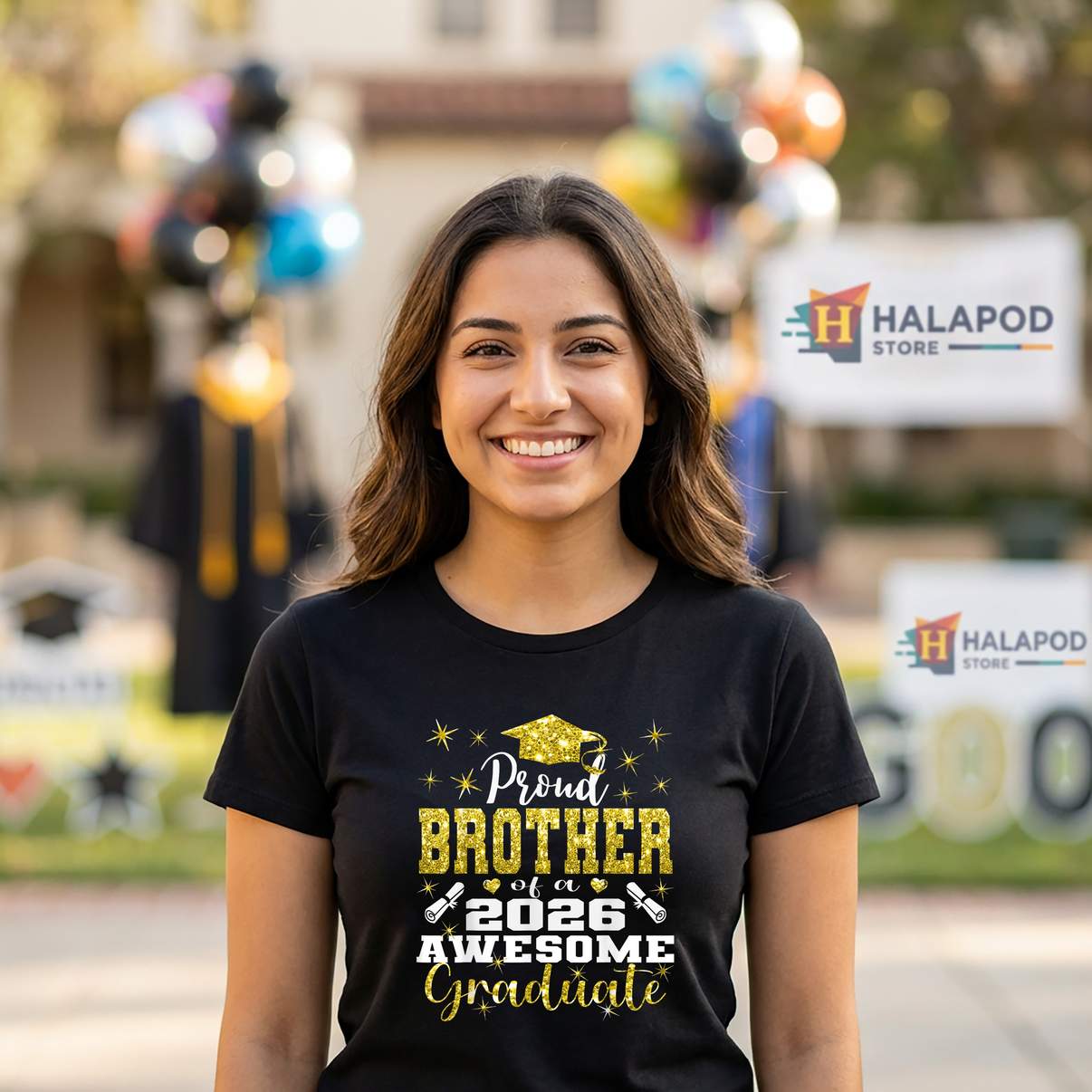 Super Proud Brother 2026 TShirt Graduate Graduation Family Graphic Design Mens