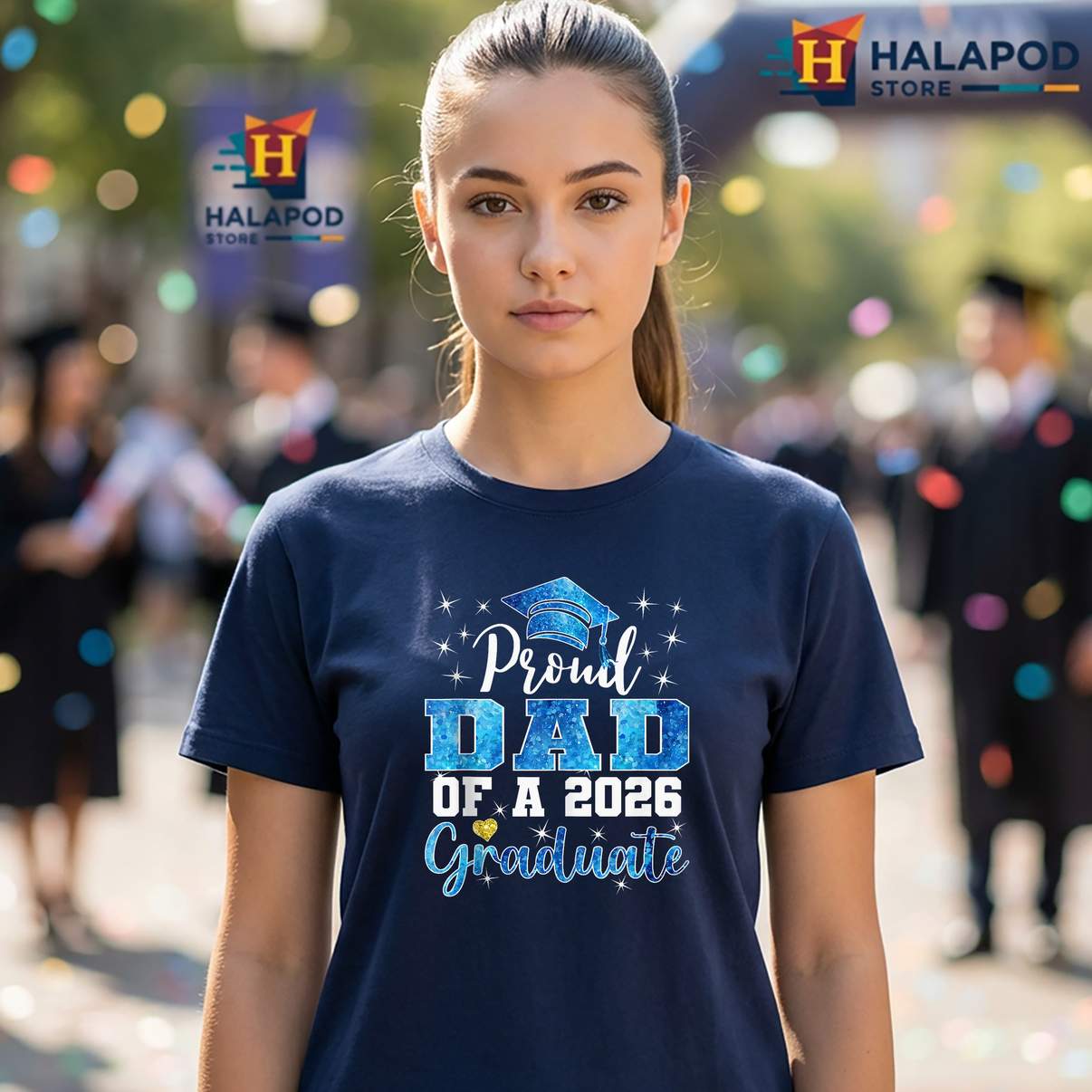 Super Proud Father 2026 Shirt Senior Graduate Graduation Family Graphic Womens