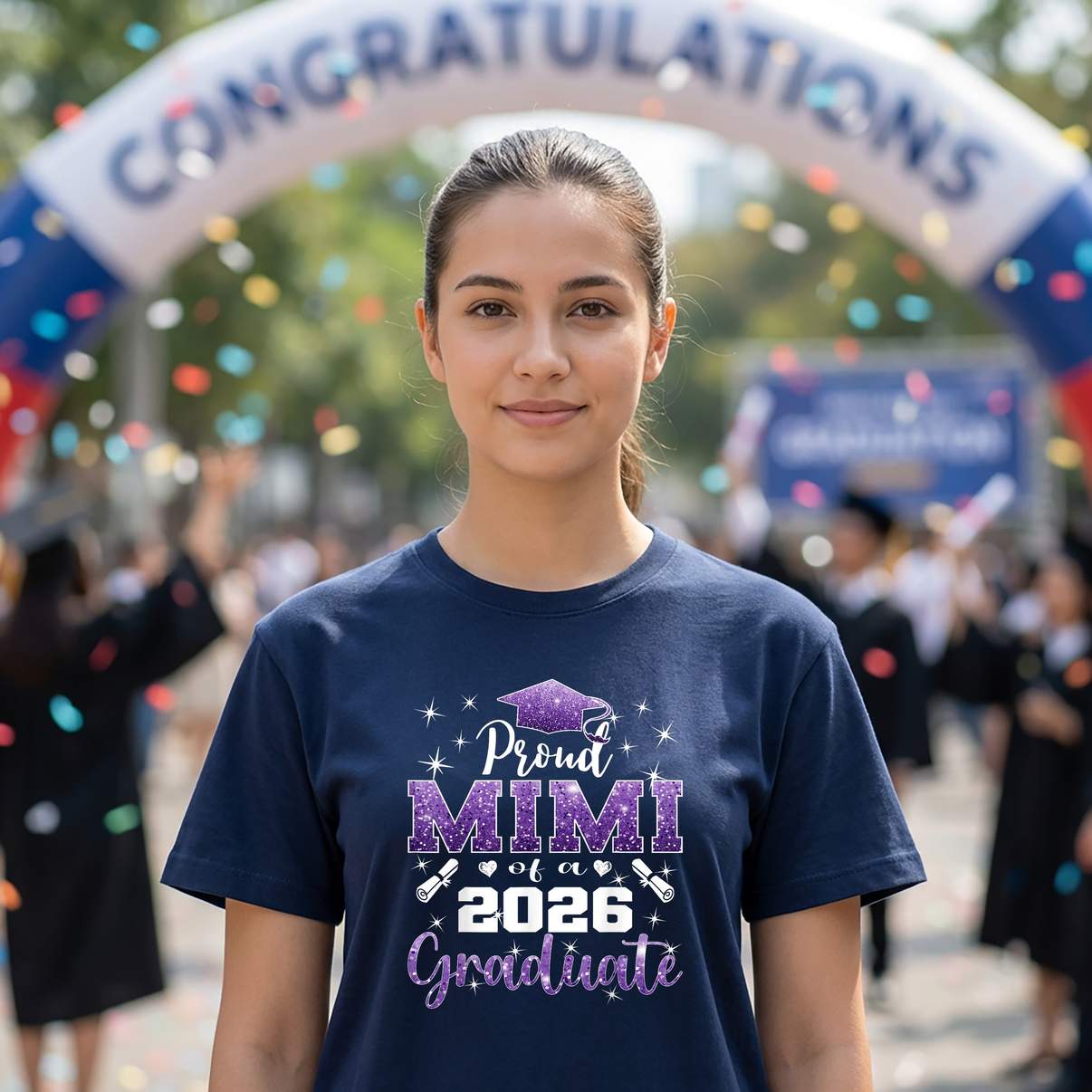 Super Proud Mimi 2026 Tee Shirt Senior Graduate Graduation Family Graphic For Men