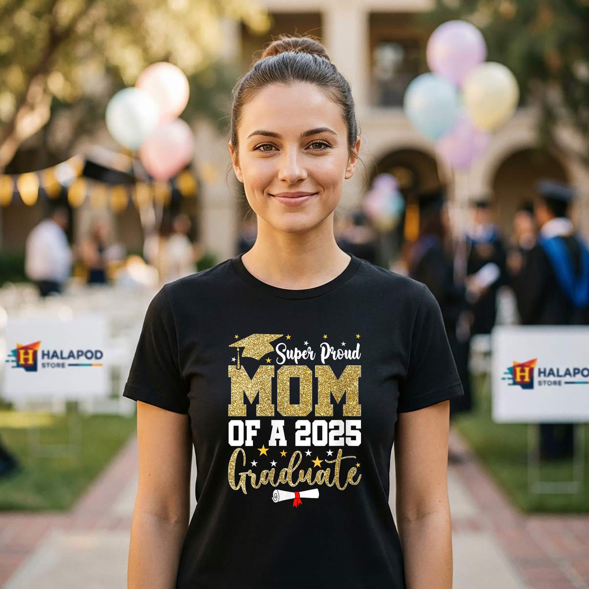 Super Proud Mom Class Of 2026 Shirt Senior Graduate Graduation Graphic Womens