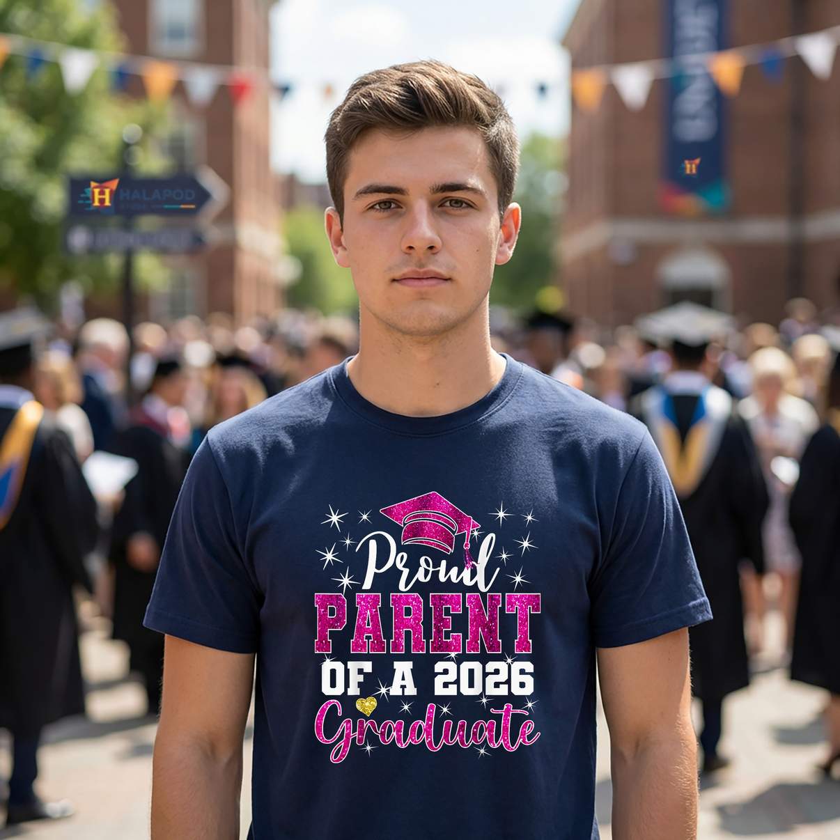 Super Proud Parent 2026 TShirt Senior Graduate Graduation Family Graphic Womens