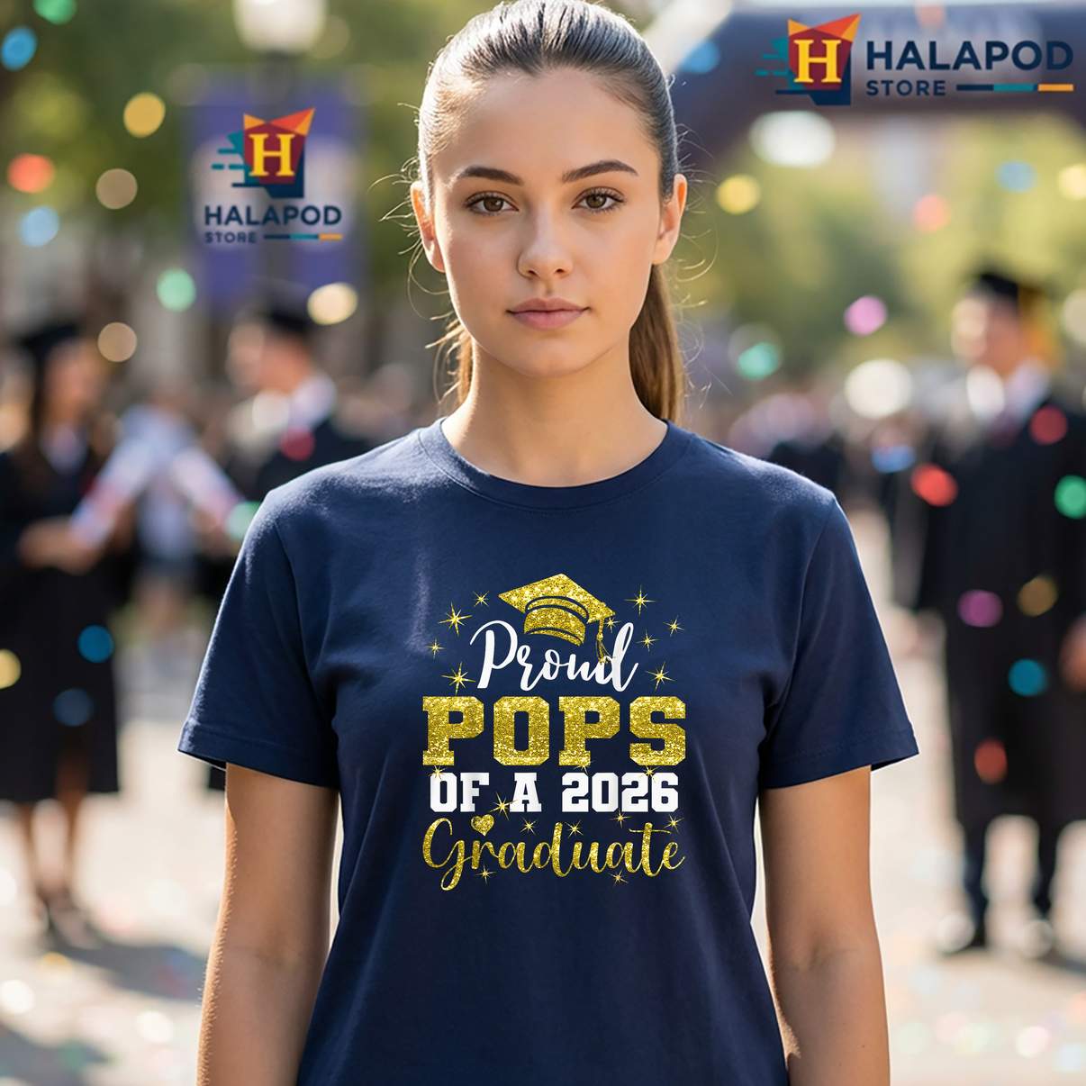 Super Proud Pops 2026 Tee Shirt Senior Graduate Graduation Family Graphic For Mens