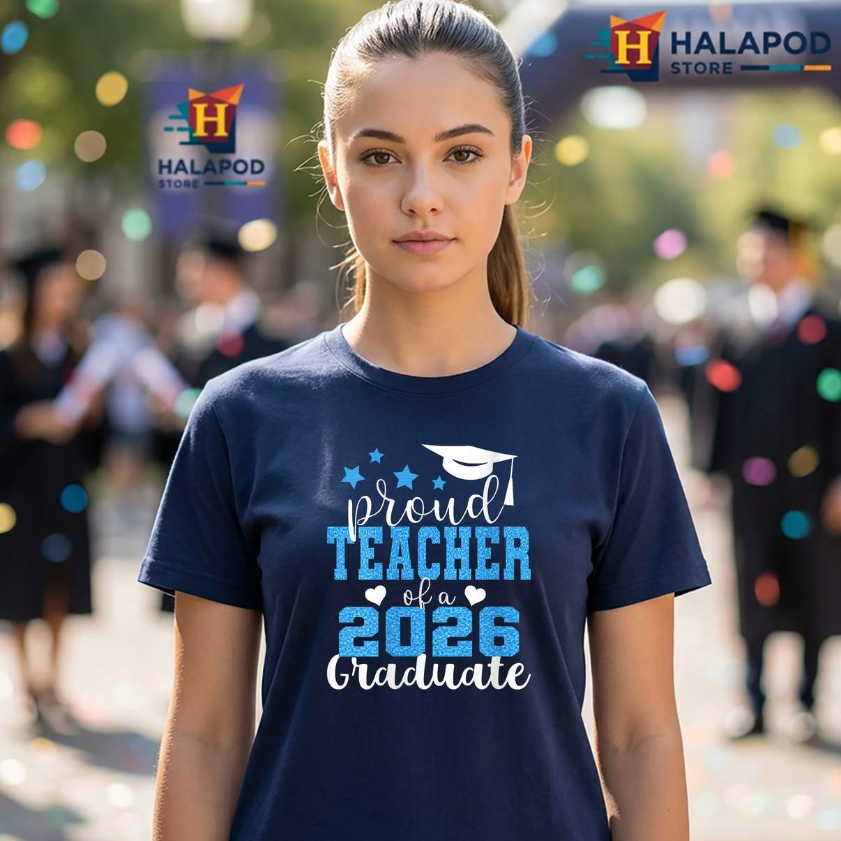 Super Proud Teacher 2026 Shirt Graduate Graduation Family Graphic For Womens