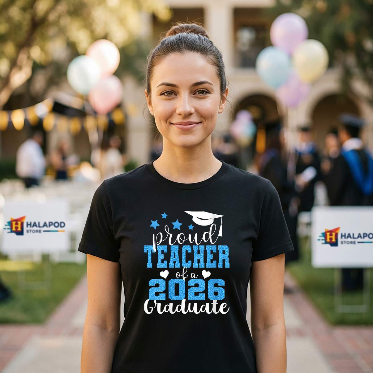 Super Proud Teacher 2026 T-Shirt Graduate Graduation Family Graphic For Womens