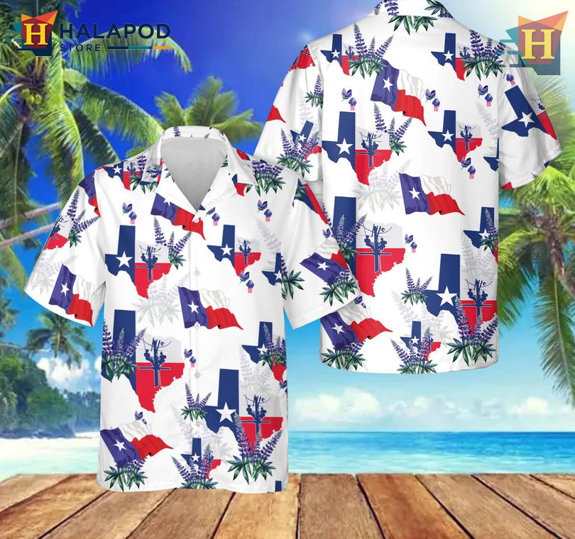 Texas Lineman Pride Short Sleeve Hawaiian Shirt Football Fan Island Style