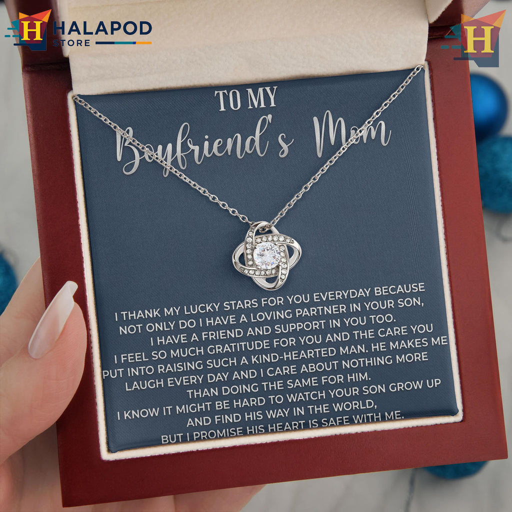 To Boyfriends Mom - Lucky Stars Message Card Necklace - Mothers Day 2026