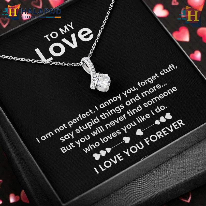 To My Beautiful Wife Devoted Love Necklace Valentine's Day Necklace Best Thing Ever Happened