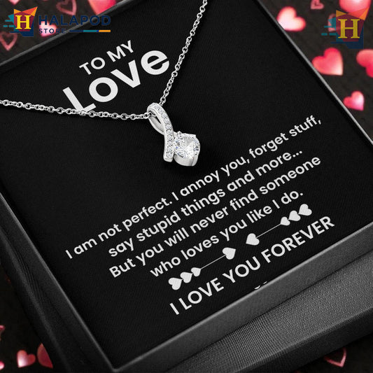 To My Beautiful Wife Devoted Love Necklace Valentine's Day Necklace Best Thing Ever Happened