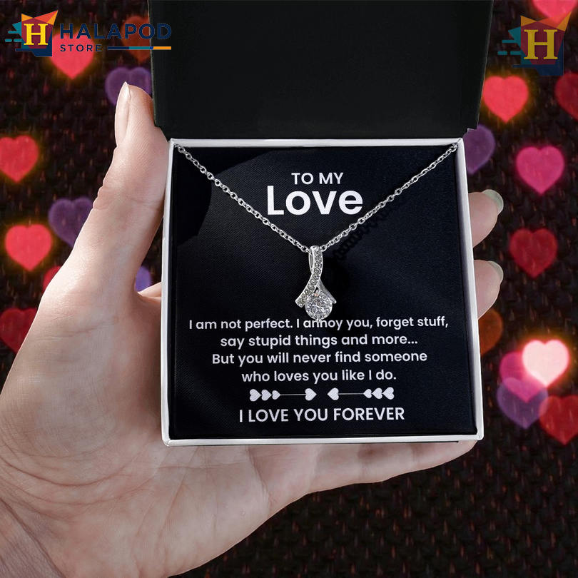 To My Beautiful Wife Devoted Love Necklace Valentine's Day Necklace Best Thing Ever Happened