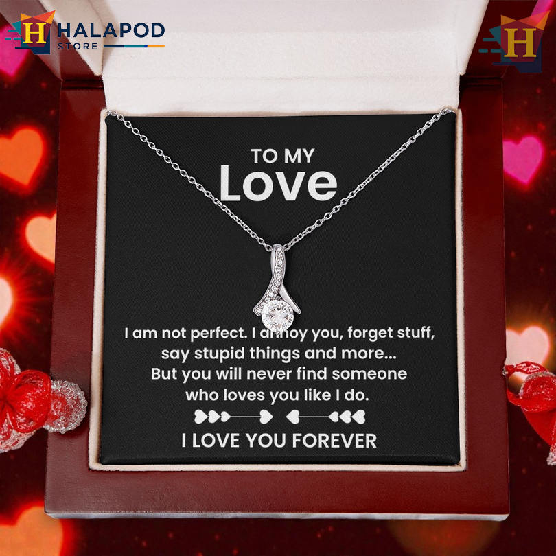 To My Beautiful Wife Devoted Love Necklace Valentine's Day Necklace Best Thing Ever Happened