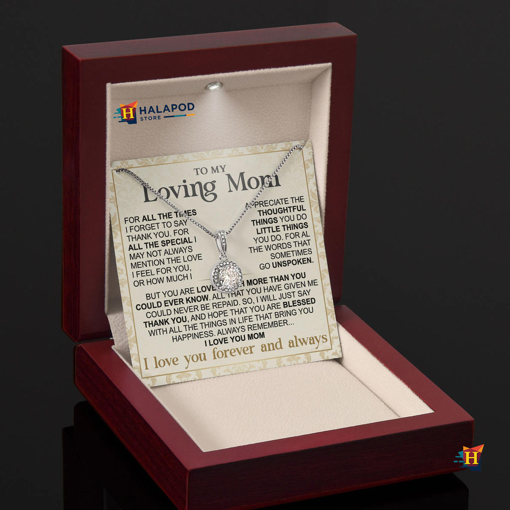 To My Loving Mom - Bring You Happiness Message Jewelry - Mothers Day 2026