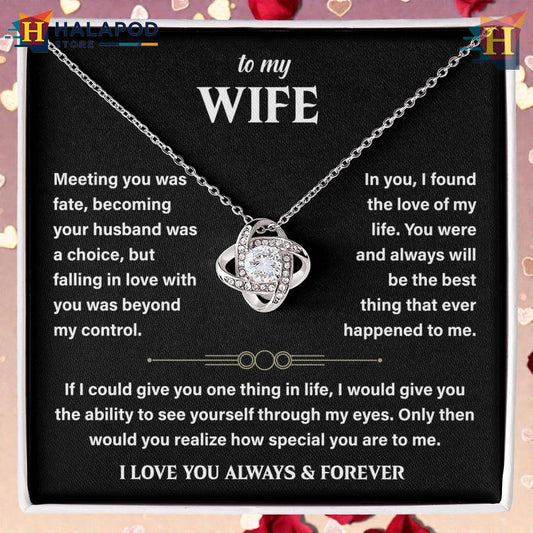 To My Loving Wife Necklace Soulmate Forever Husband Valentine Card Messages Love Of My Life