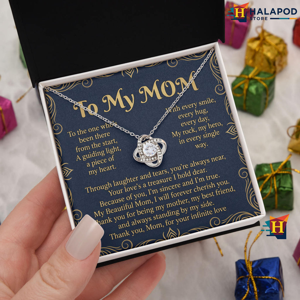 To My Mom Keepsake - Infinite Love Message Card Pendant For Mothers Day 2026