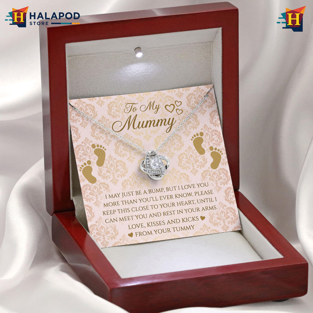 To My Mummy Keepsake - Kisses And Kicks Message Card Jewelry - Pregnancy 2026
