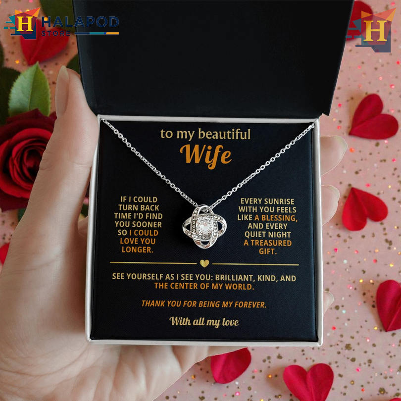 To My Wife Necklace Source Of Joy Valentine Card Message Find You Sooner Love You Longer