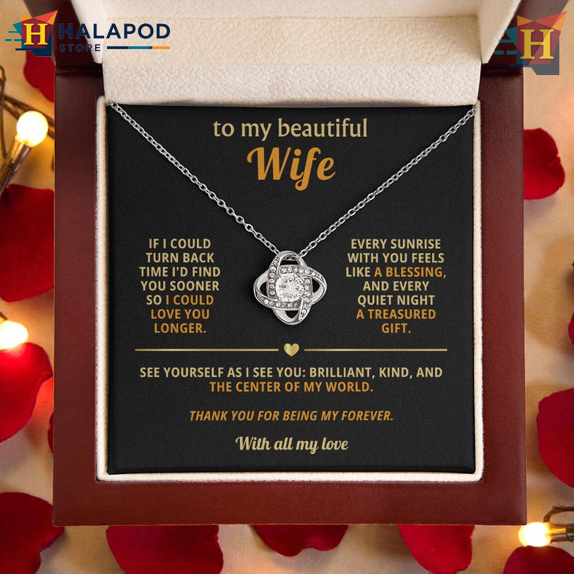 To My Wife Necklace Source Of Joy Valentine Card Message Find You Sooner Love You Longer