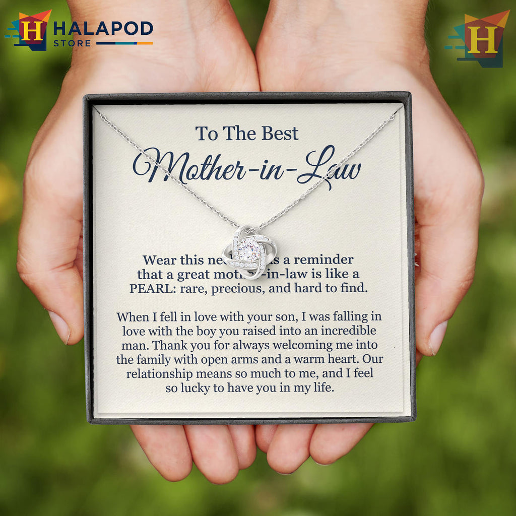 To The Best Mother-In-Law   Rare Pearl Message Card Pendant   Birthday 2026