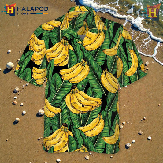 Tropical Hawaiian Shirt with Bold Banana Theme for a Bright Summer Statement