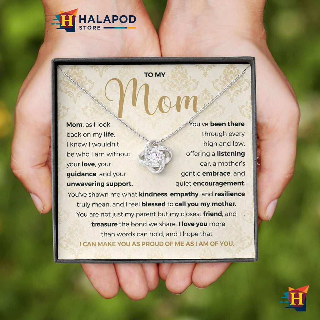 Unwavering Support Message Card Jewelry - Meaningful Gift For Mom Mothers Day 2026