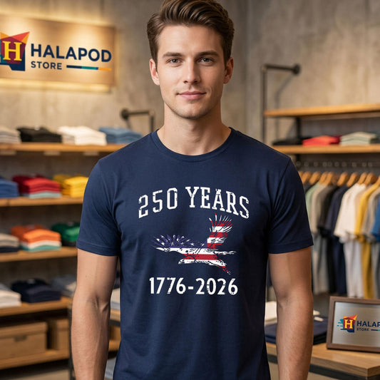 US Flag American 250th Shirt 2026 Men Women Kids 250 Years Anniversary