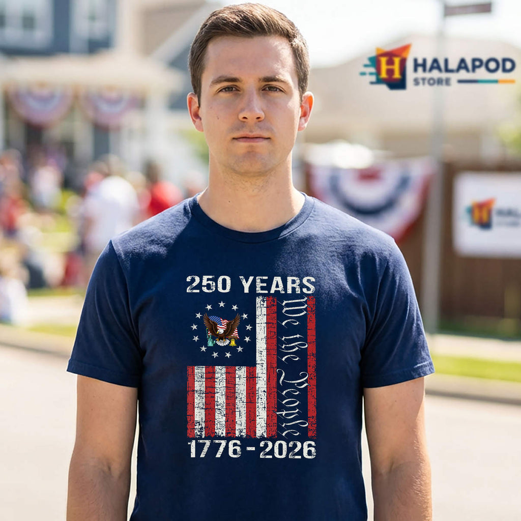 USA 250 Year America Patriotic Shirt 250th Anniversary 4th Of July Graphic