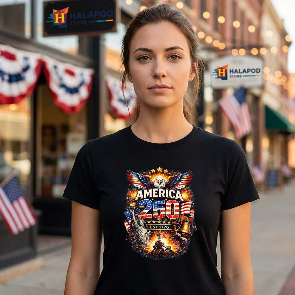 USA 250th Birthday Celebration Shirt 250 Years American 1776 2026 4th Of July