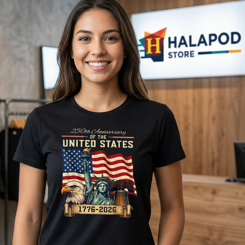 USA 250th US Flag Patriotic Shirt 2026 Anniversary 4th Of July Celebration