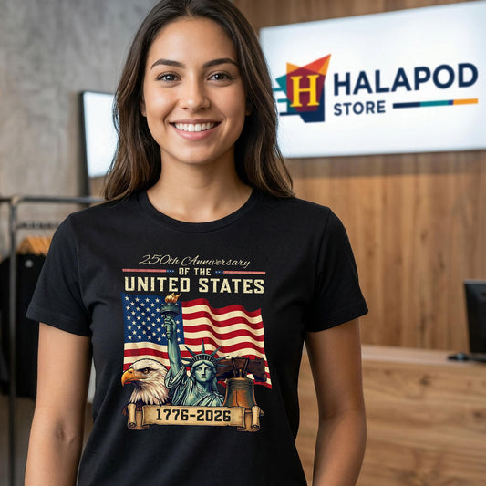 USA 250th US Flag Patriotic Shirt 2026 Anniversary 4th Of July Celebration