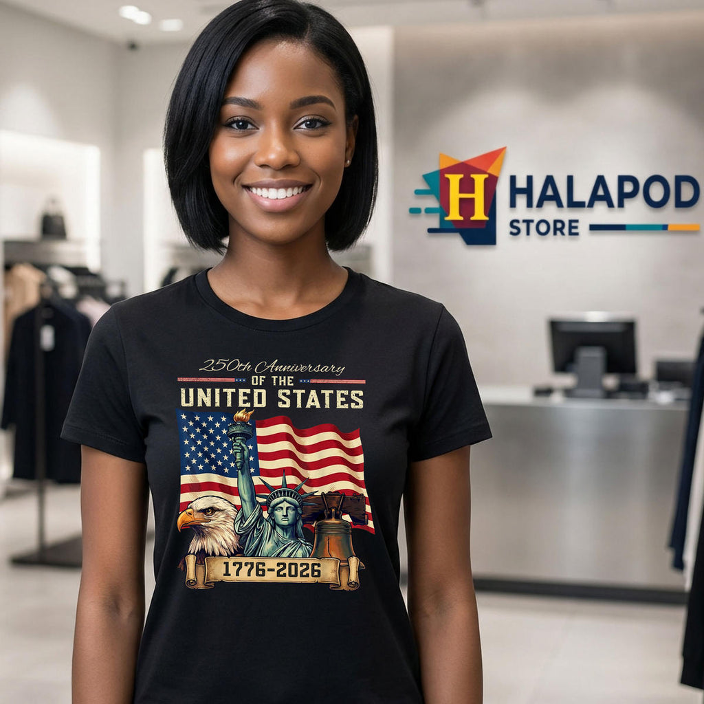 USA 250th US Flag Patriotic Shirt 2026 Anniversary 4th Of July Celebration