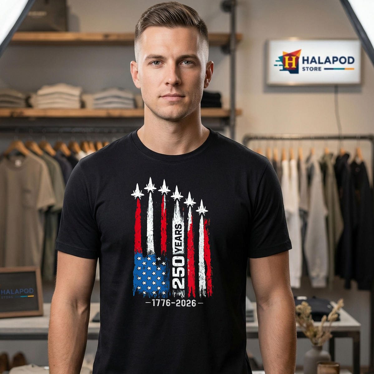 USA 4th July 250th Anniversary Shirt 2026 American 1776 250 Years Patriotic