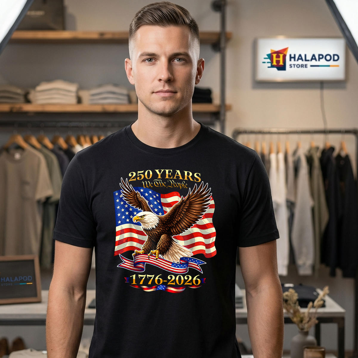USA Birthday 4th Of July 250th Shirt 2026 American 1776 250 Years Patriotic