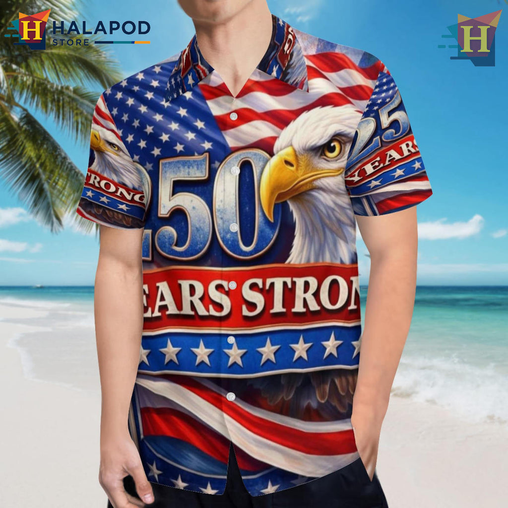 USA Independence Art Print Hawaiian Shirt 2026 Patriotic America Fan Apparel