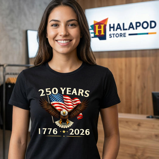 USA Patriotic Eagle 250th Shirt 2026 Anniversary 4th Of July Celebration Fan