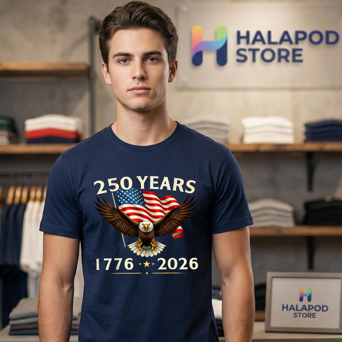 USA Patriotic Eagle 250th Shirt 2026 Anniversary 4th Of July Celebration Fan