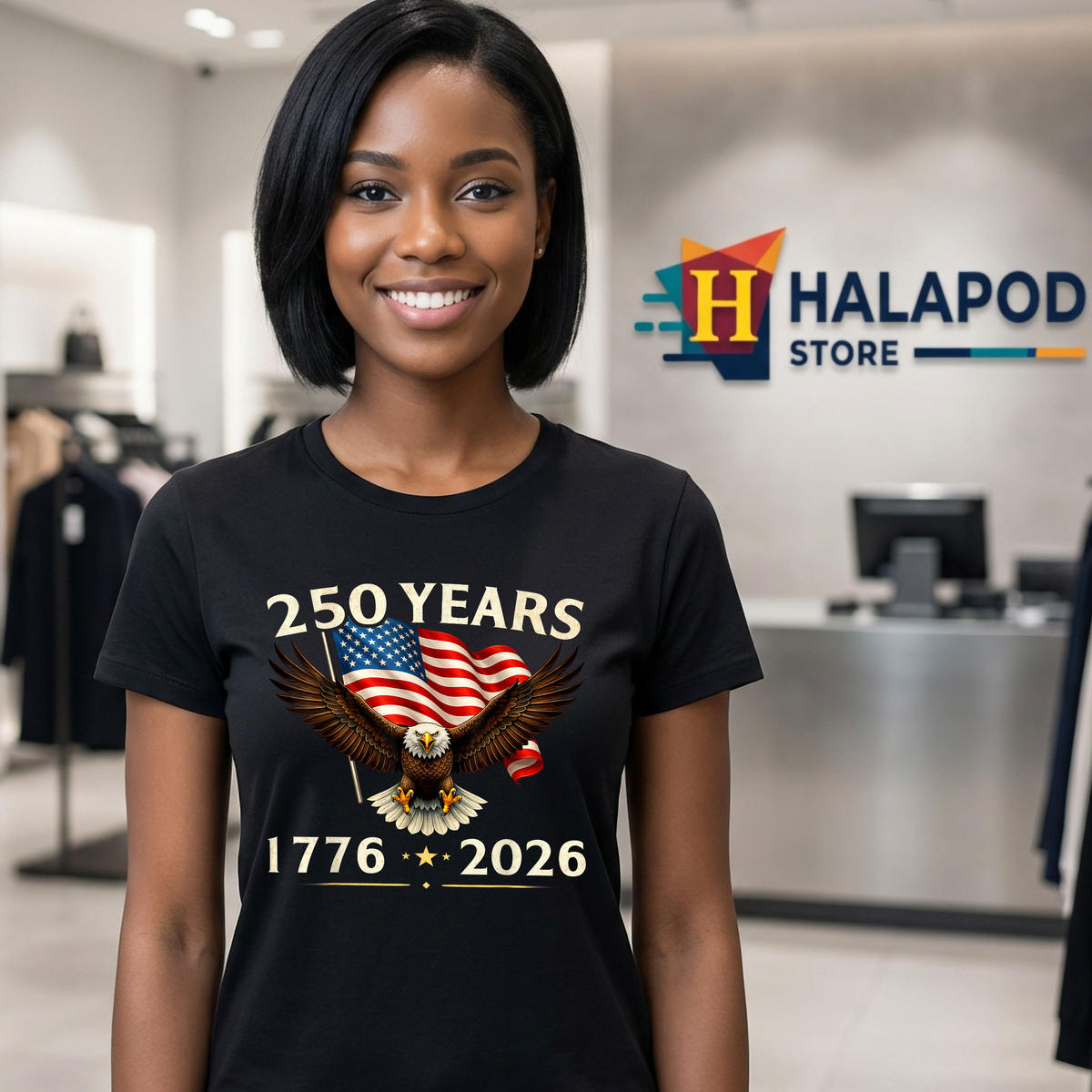 USA Patriotic Eagle 250th Shirt 2026 Anniversary 4th Of July Celebration Fan