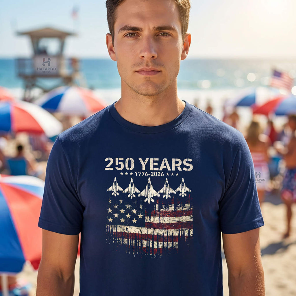 USA Patriotic Flag 250th Shirt For American 4th Of July Holiday Celebration