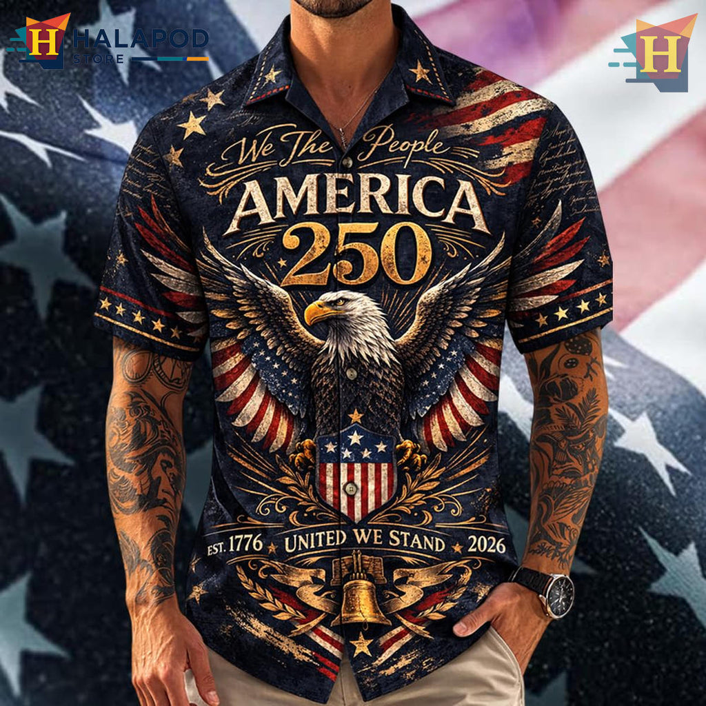 USA Patriotic Independence Celebration Hawaiian Shirt 2026 America 250th Gear