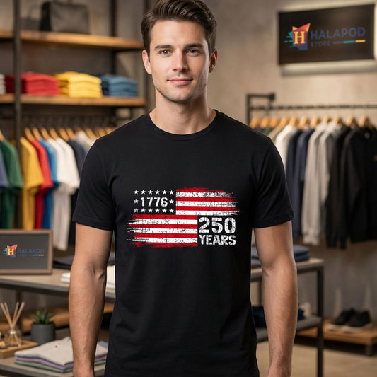 Vintage 1776 250th Anniversary Shirt 2026 USA 4th July 250 Years Celebration