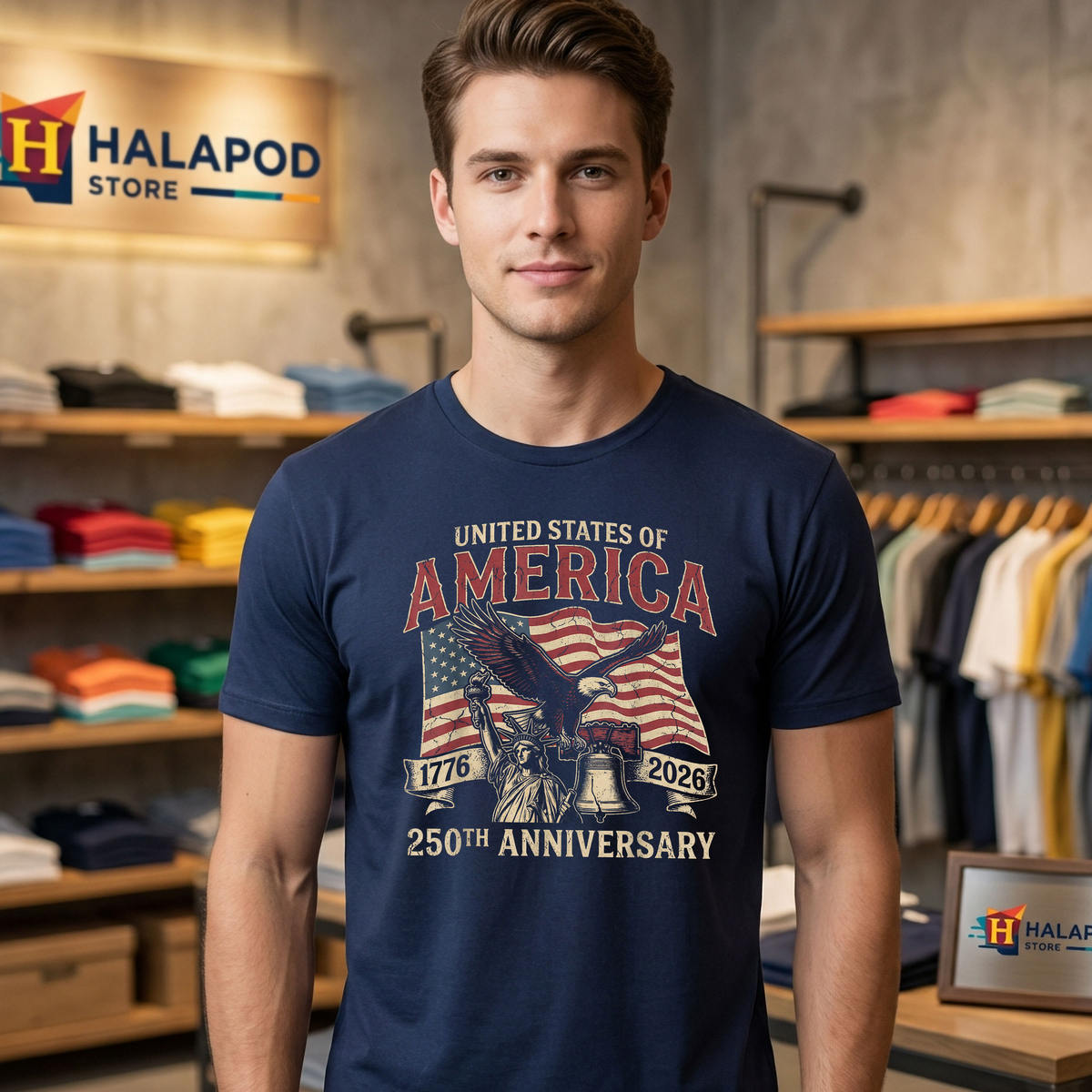 Vintage 4th July American Birthday Shirt 2026 USA 1776 250 Years 250th Gear