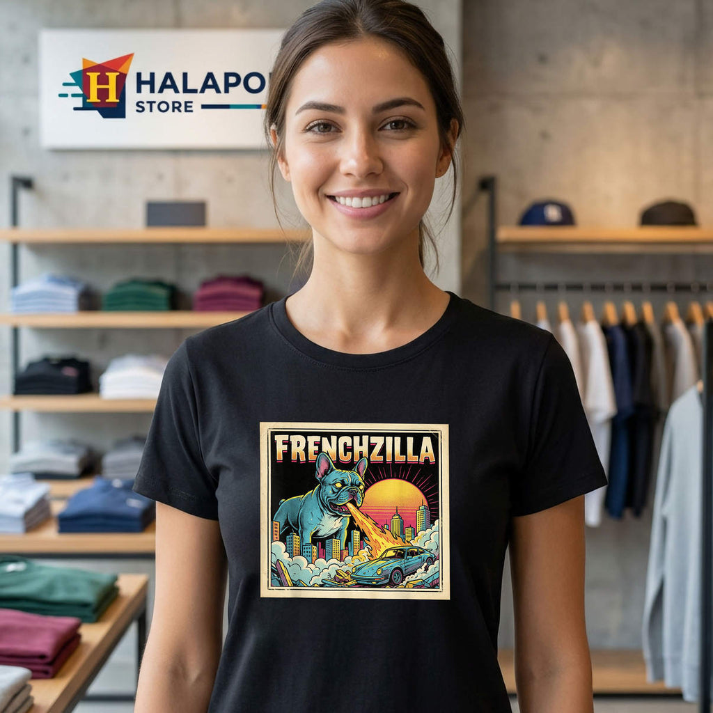 Vintage French Bulldog Costume Shirt Funny Adult Meme Graphic Casual Mens