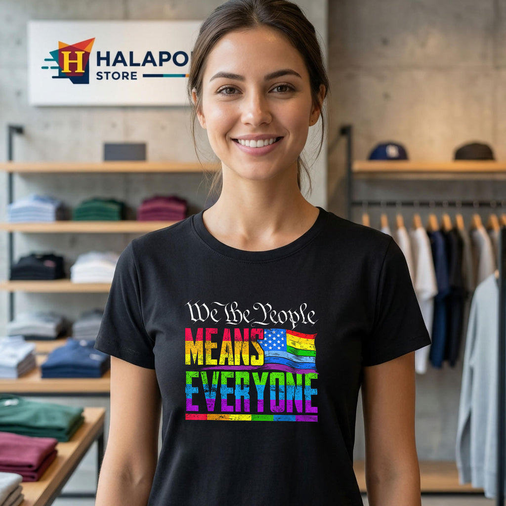 We The People Means Everyone USA Flag Shirt 2026 LGBTQ Equality Pride Gear