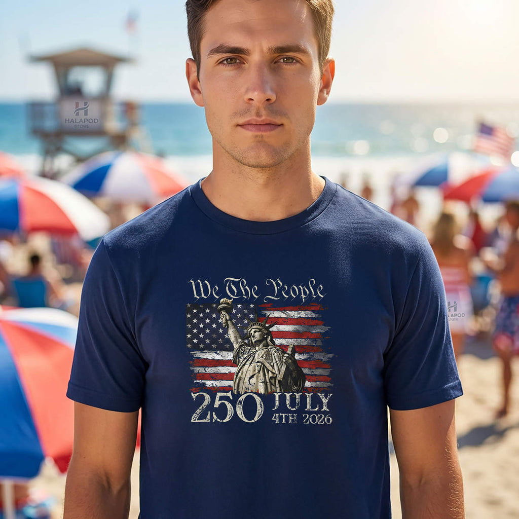 We The People US USA Flag Shirt 250 Years American 250th Anniversary 4th July