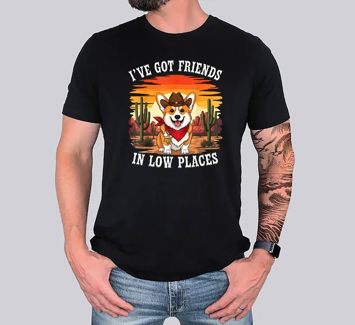 Welsh Corgi Lovers Funny Design T-Shirt For Men Women Kids Dog Graphic Men