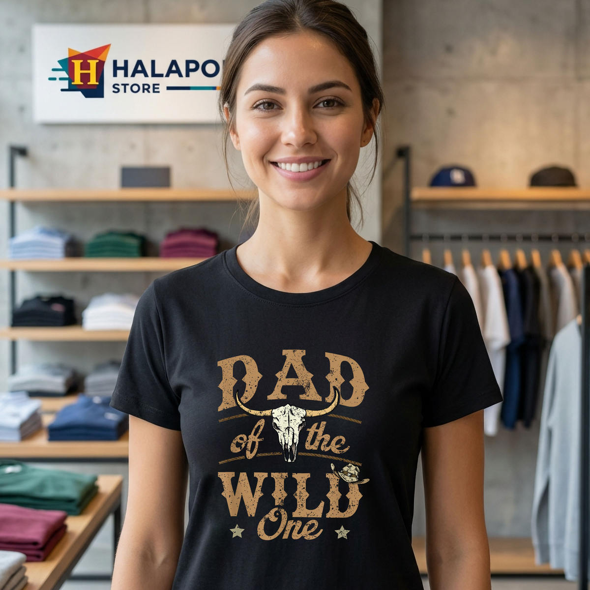 Wild One Cowboy Fathers Day Shirt 2026 Dad Western Rodeo Party Matching Gear